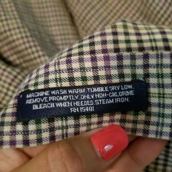 Tommy Hilfiger Plaid Button Down L - Picture 5 of 6